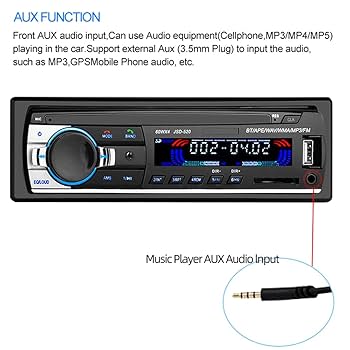 Amazon | カーステレオBluetoothハンズフリー、リモコン付き
